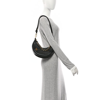 Louis Vuitton Calfskin Embossed Monogram Loop Black 2 of 9