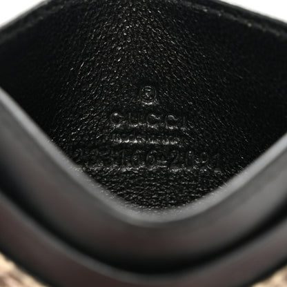 Gucci GG Supreme Monogram Bees Card Holder Black 6 of 6