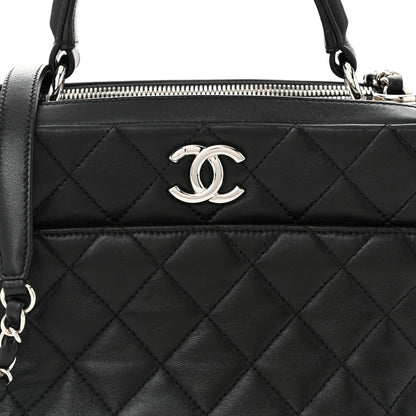 Chanel Lambskin Quilted Medium Trendy CC Bowling Bag Black 8 of 10