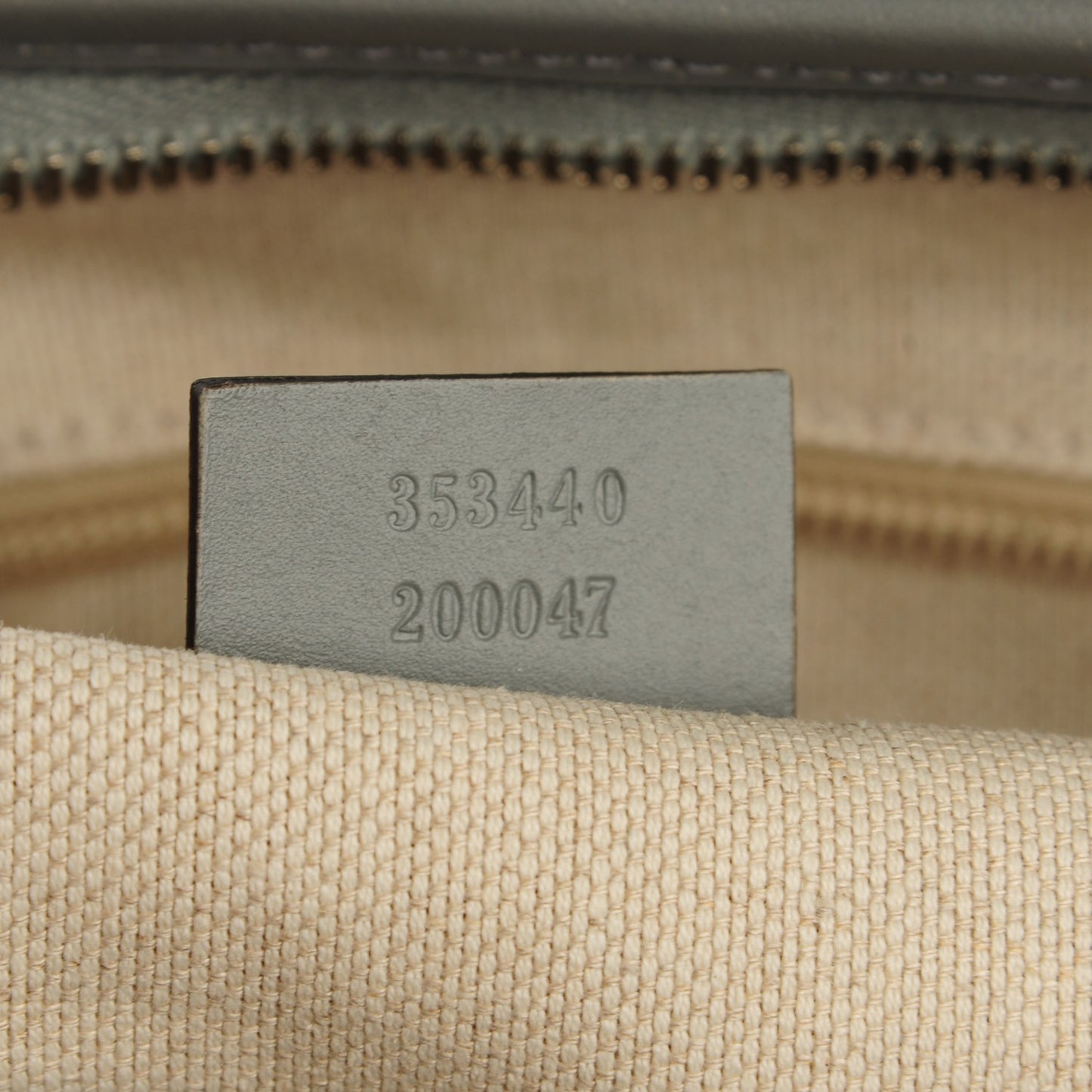 GG Supreme Monogram Small Zippered Tote Ecru Grigio