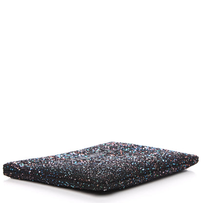 Chanel Canvas Sequin Medium Deauville Cosmetic Pouch Black 3 of 8