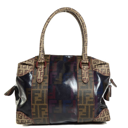 Fendi Patent Zucca Zucchino Spalmati Small B Mix Tote Multicolor 1 of 10