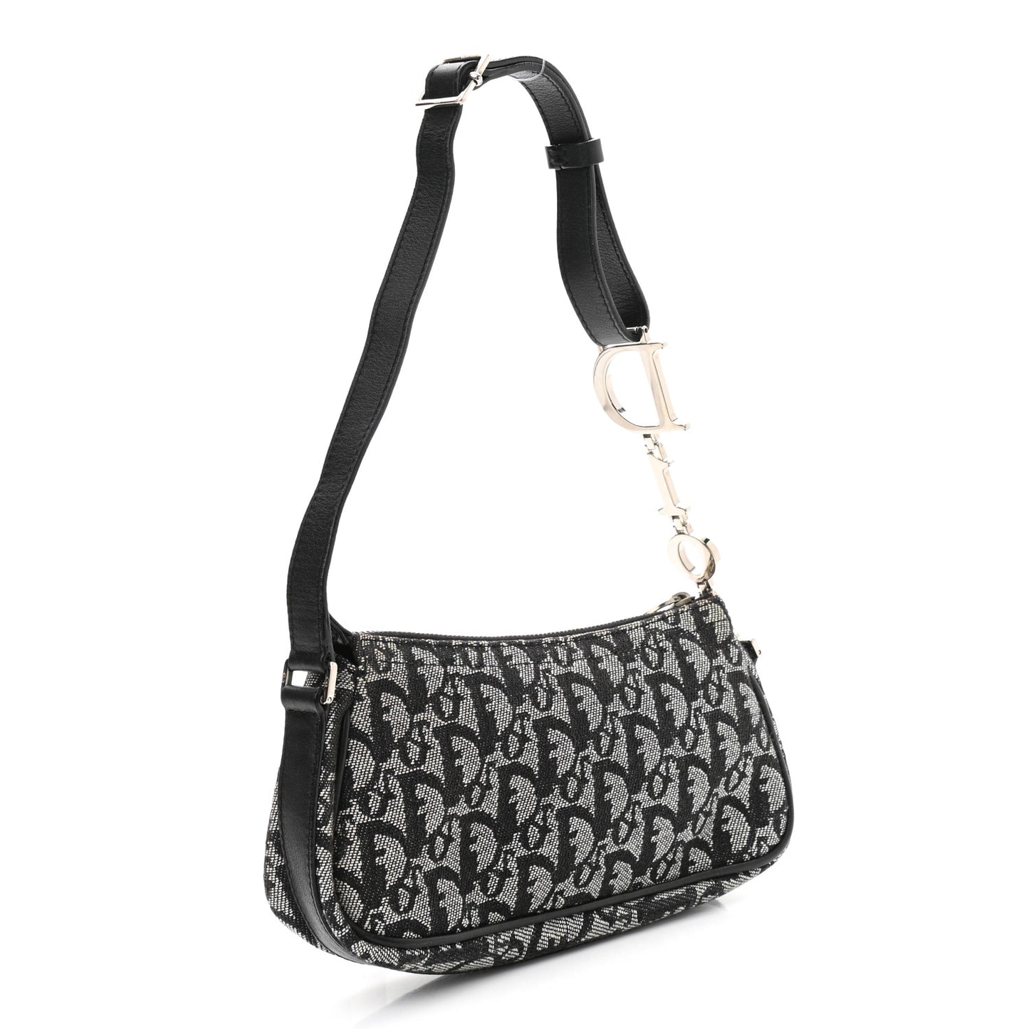 Monogram Shoulder Bag Pochette Black