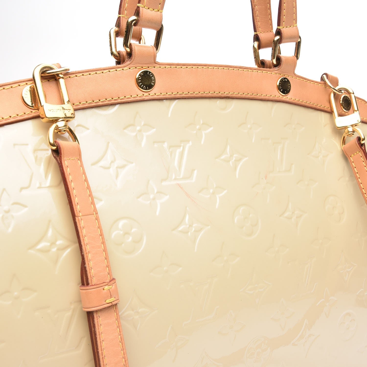 Louis Vuitton Vernis Brea MM Blanc Corail 9 of 9