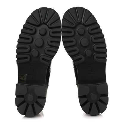 Chanel Calfskin Cap Toe CC Short Boots 41 Black 7 of 11