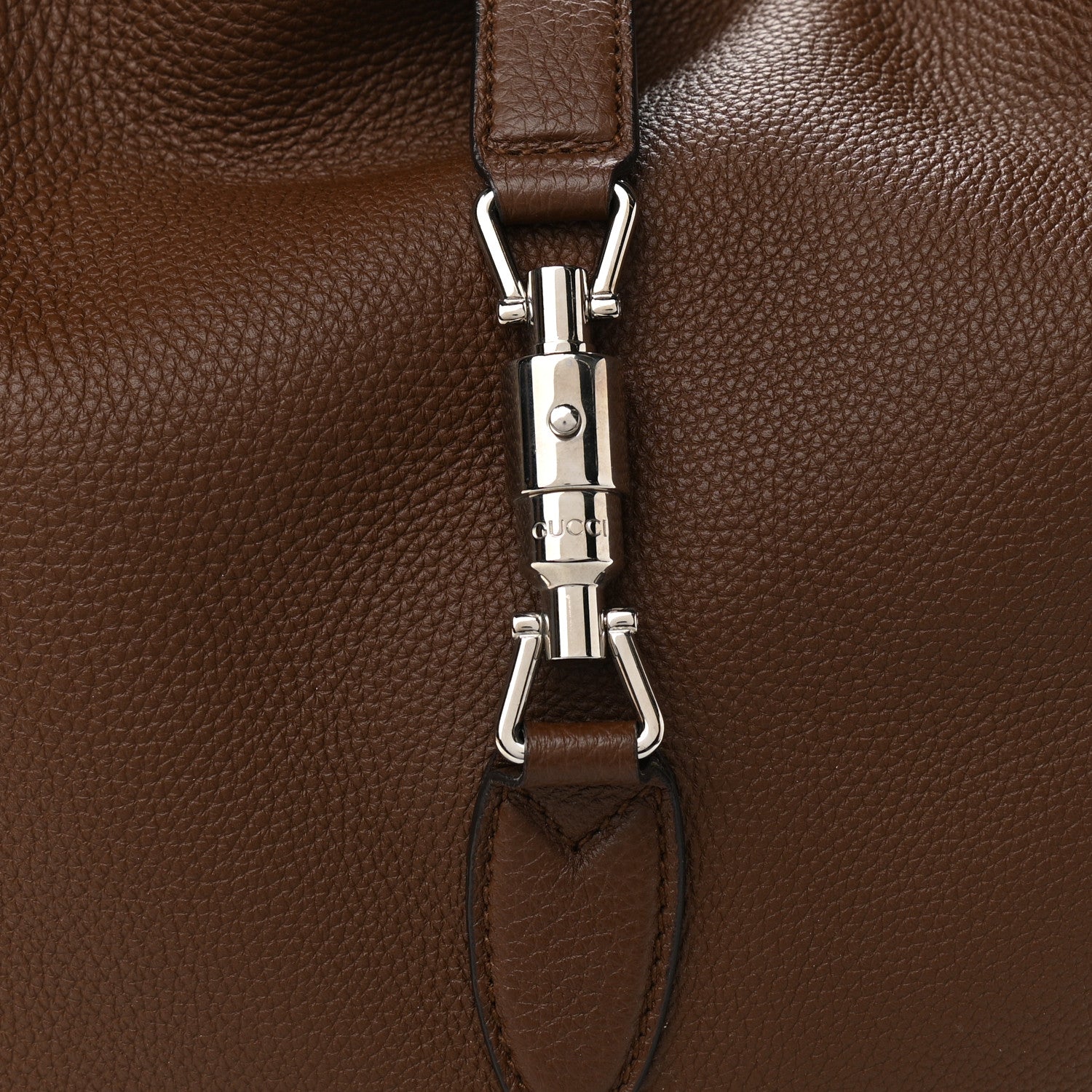 Gucci Soft Grained Calfskin Large Jackie Hobo Nut Brown 9 of 13