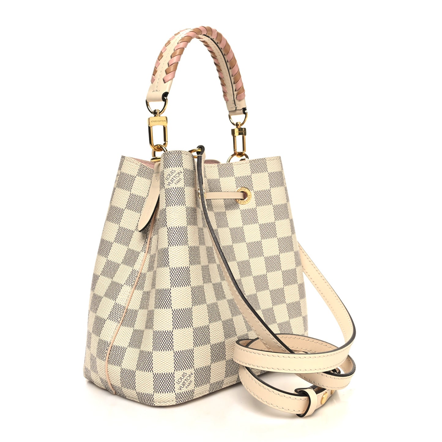Damier Azur Braided Neonoe BB Pink