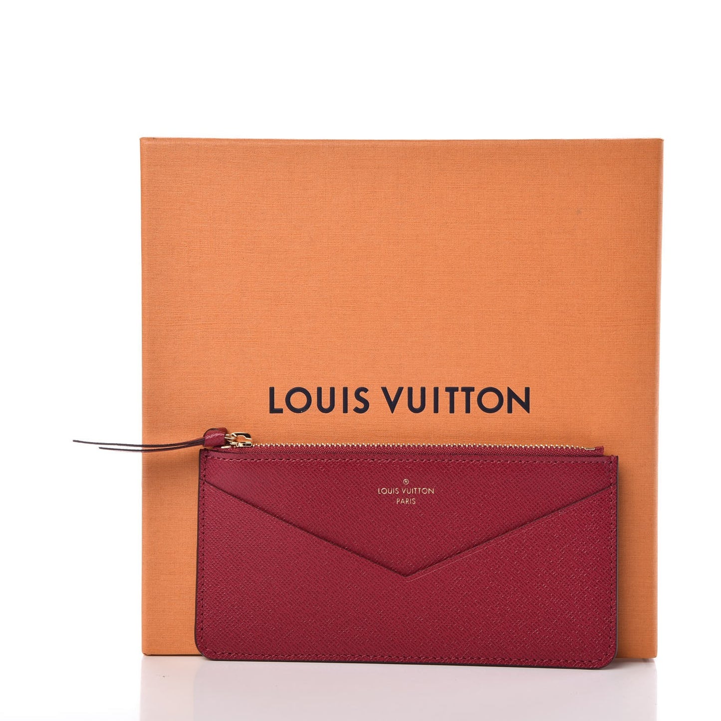 Calfskin Jeanne Wallet Zippered Insert Fuchsia