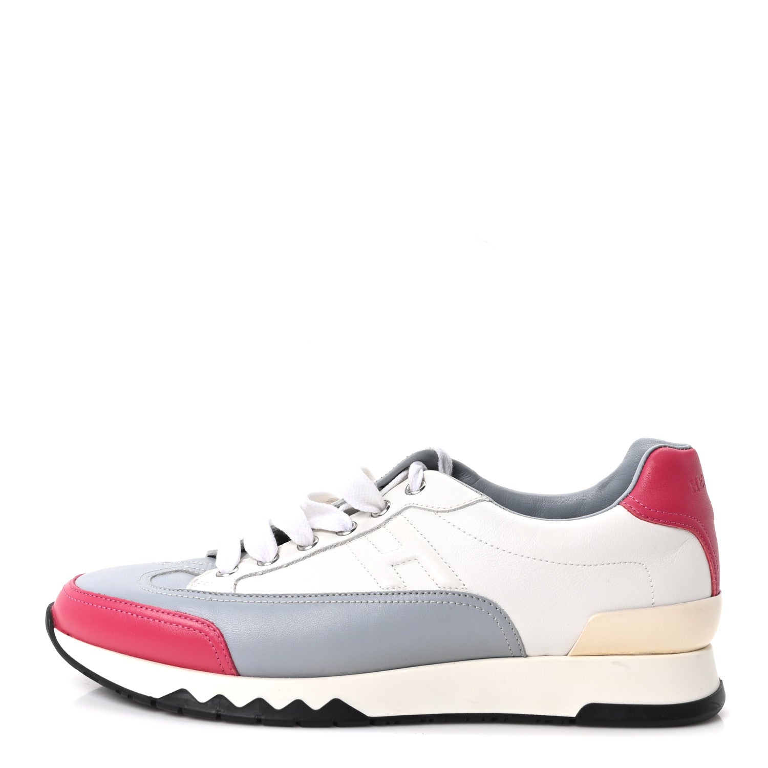 Hermes Calfskin Womens Trail Sneakers 38 Multicolore White 1 of 9