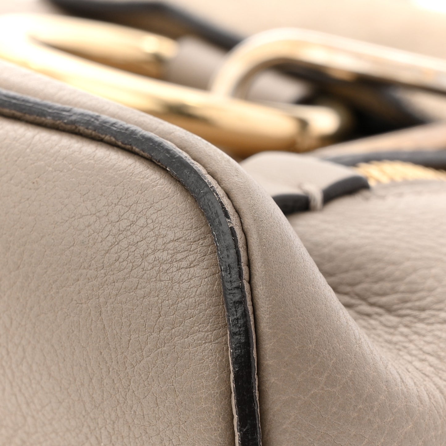 Suede Calfskin Mini Faye Backpack Motty Grey