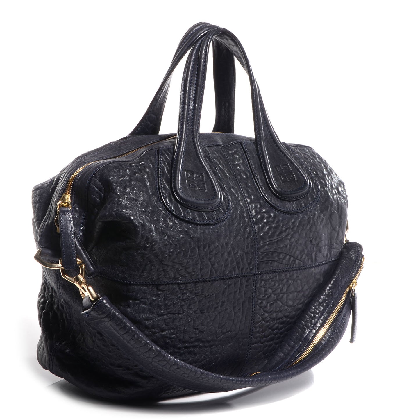 Pebbled Calfskin Medium Nightingale Navy