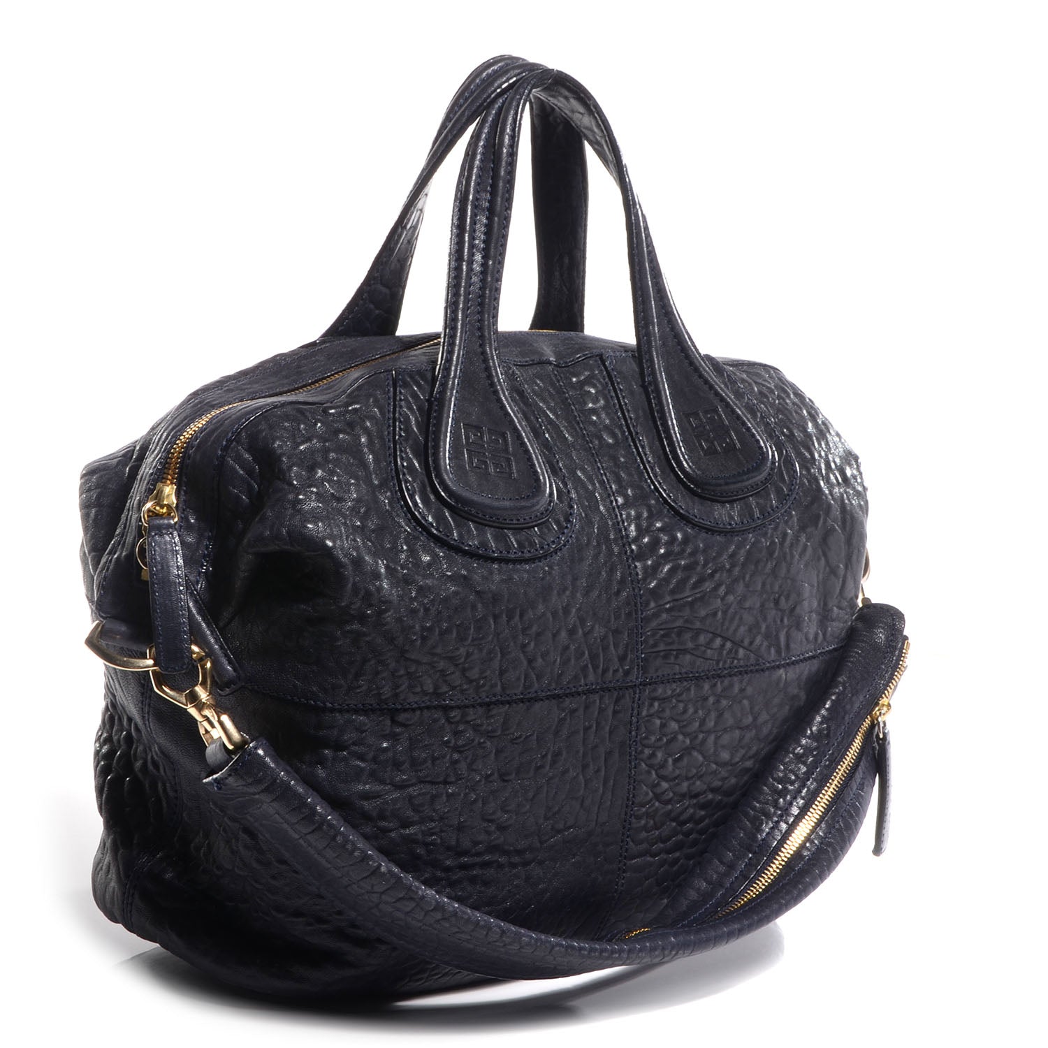 Givenchy Pebbled Calfskin Medium Nightingale Navy 3 of 11