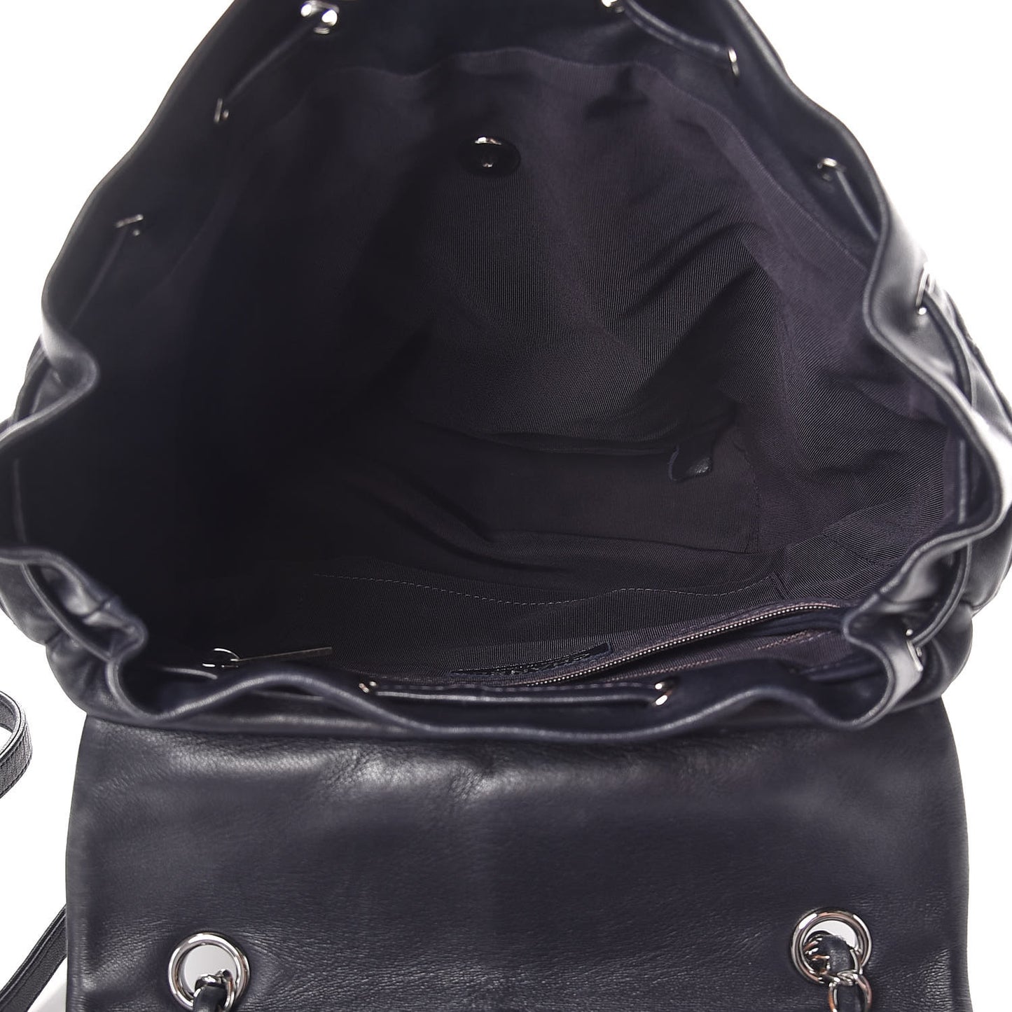 Lambskin Quilted Large Urban Spirit Backpack Navy