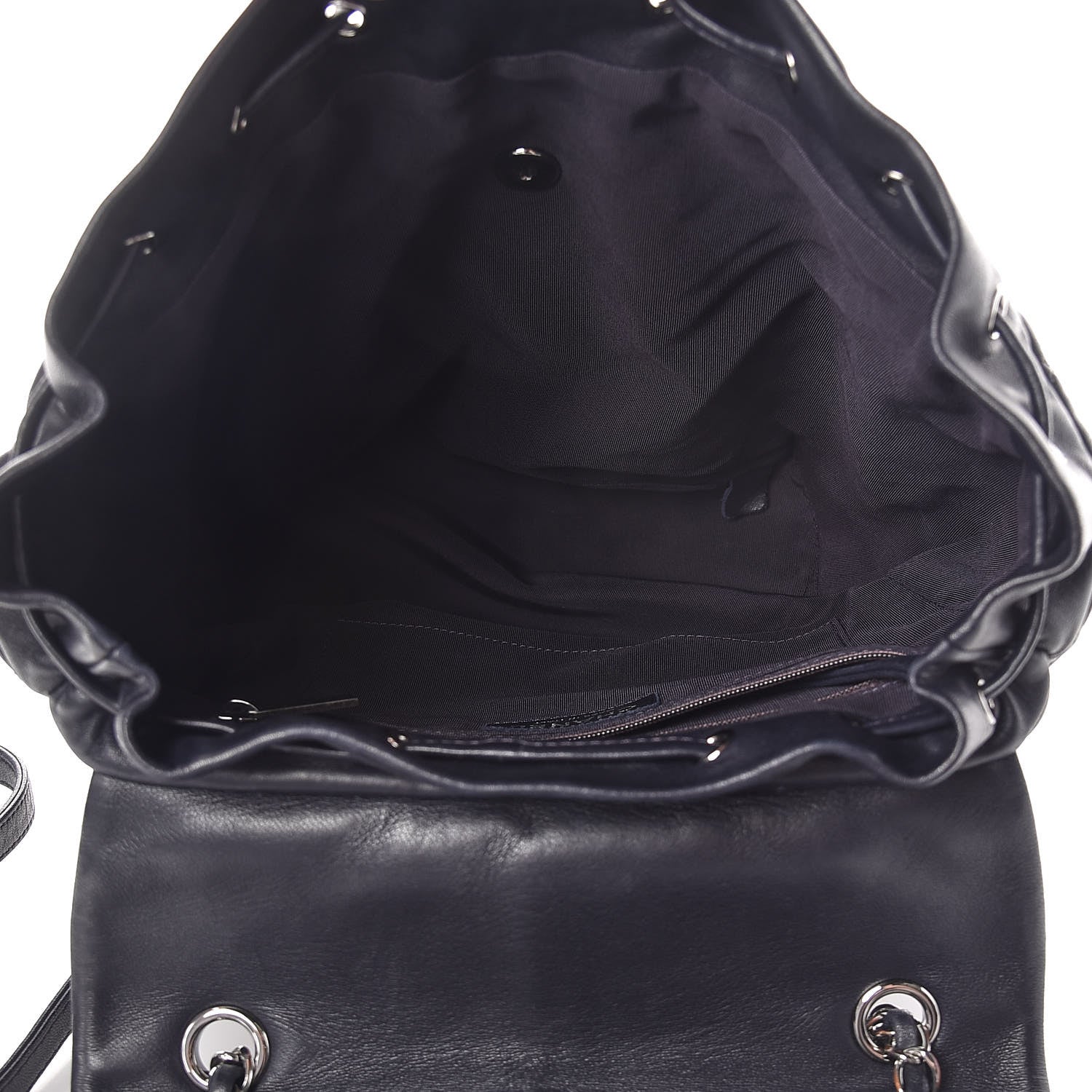 Chanel Lambskin Quilted Large Urban Spirit Backpack Navy 5 of 10