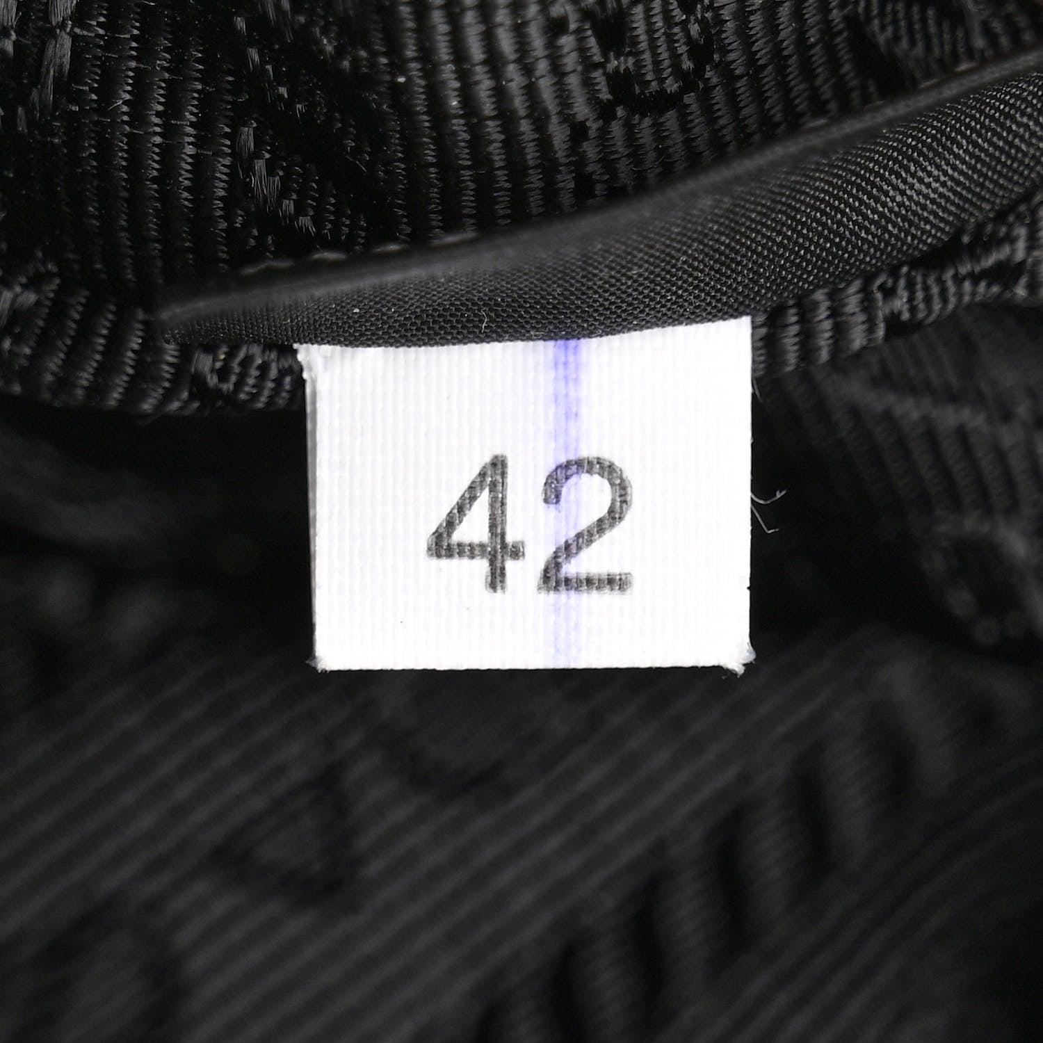 Prada Saffiano Tessuto Nylon Mini Bucket Crossbody Bag Black 9 of 12