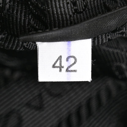 Prada Saffiano Tessuto Nylon Mini Bucket Crossbody Bag Black 9 of 12