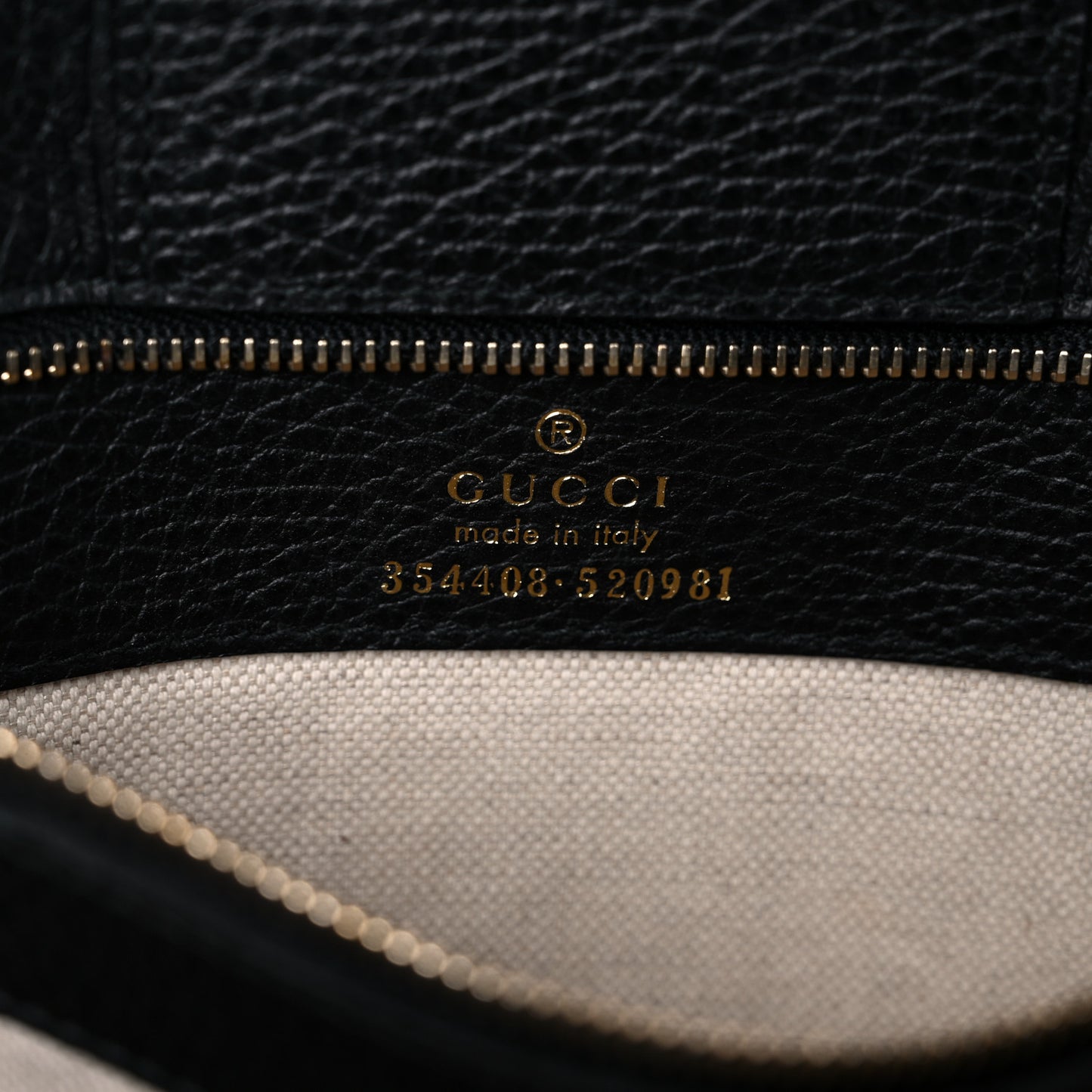 Pebbled Calfskin Small Swing Tote Black