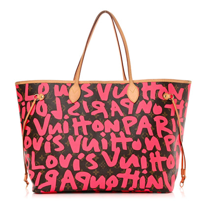 Louis Vuitton Monogram Graffiti Neverfull GM Fuchsia 1 of 22