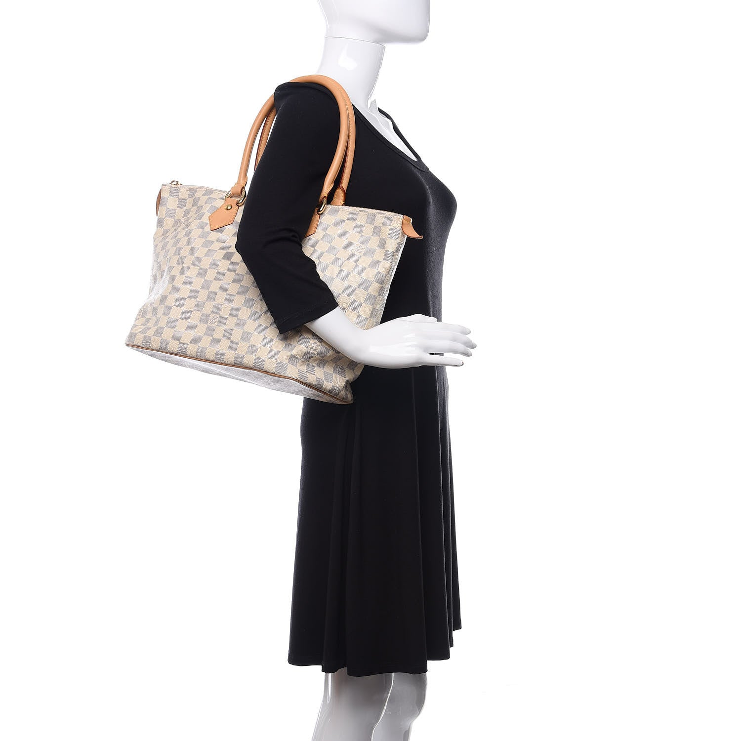 Louis Vuitton Damier Azur Saleya MM 2 of 11