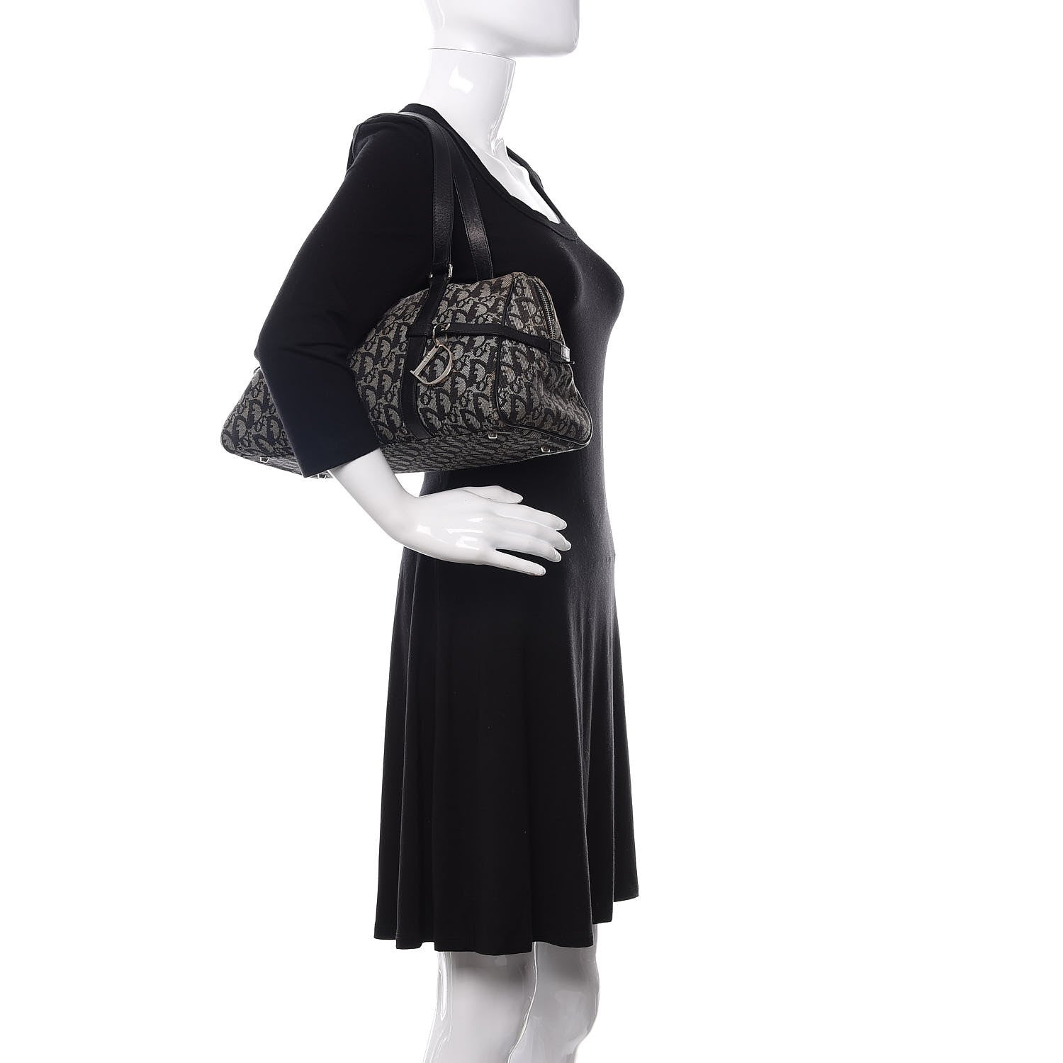 Christian Dior Denim Monogram Charms Shoulder Bag Blue 2 of 16