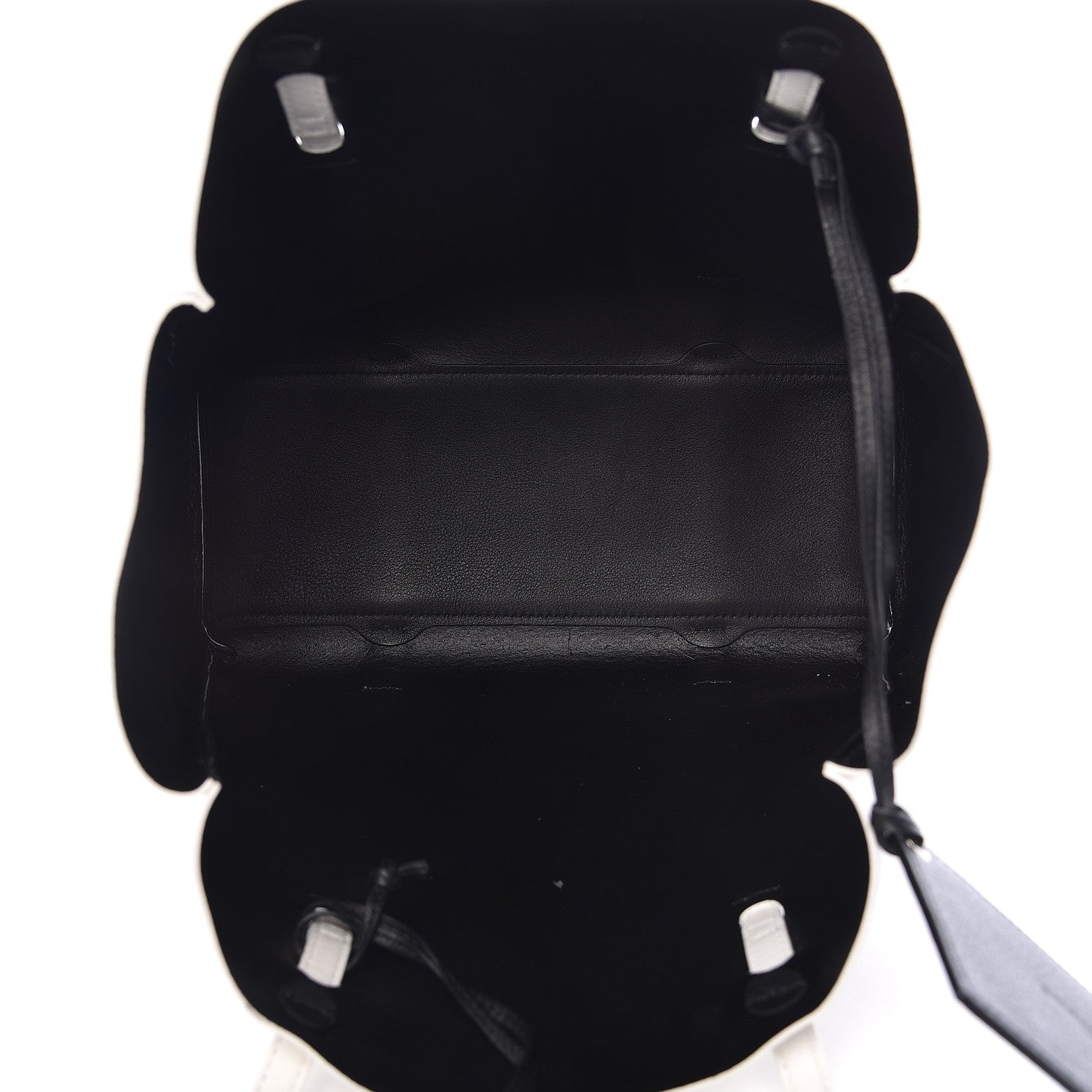 Balenciaga Calfskin Logo Strap Small Everyday Tote White Black 6 of 12