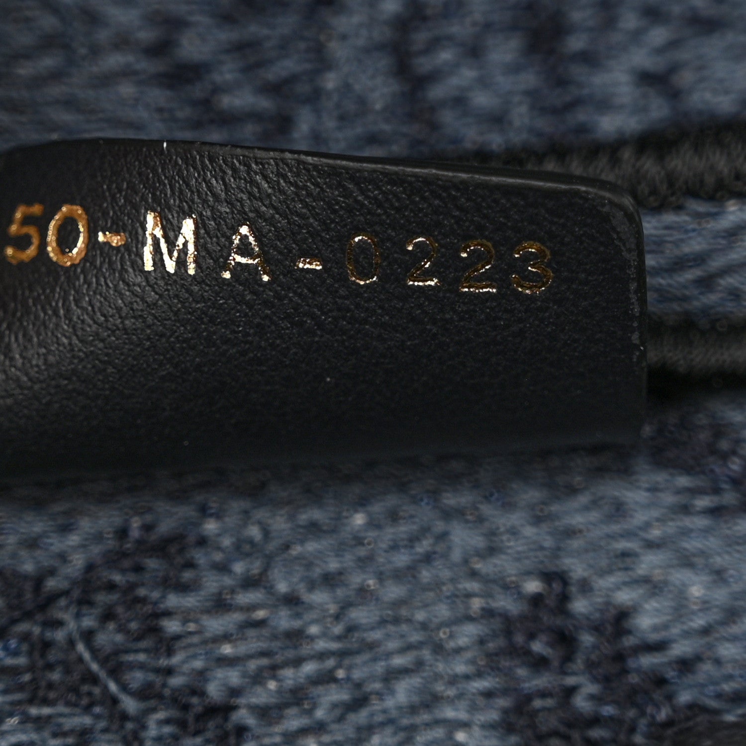 Christian Dior Canvas Embroidered Floral Saddle Bag Blue 6 of 10