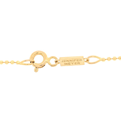 Jennifer Meyer 18K Yellow Gold Diamond Good Luck Pendant Necklace 5 of 5