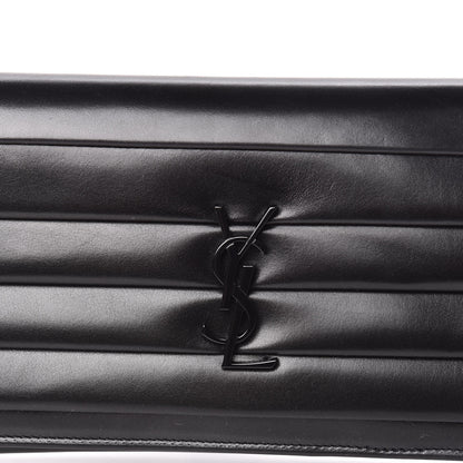 Saint Laurent Calfskin Monogram Smoking Clutch Black 10 of 10