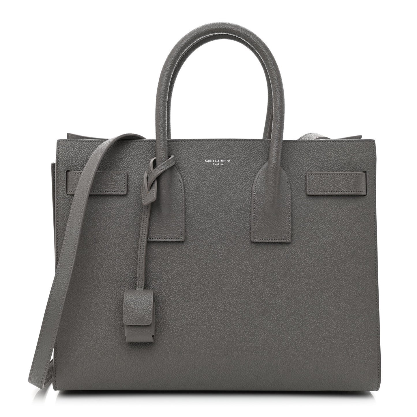 Grained Calfskin Small Sac De Jour Fog