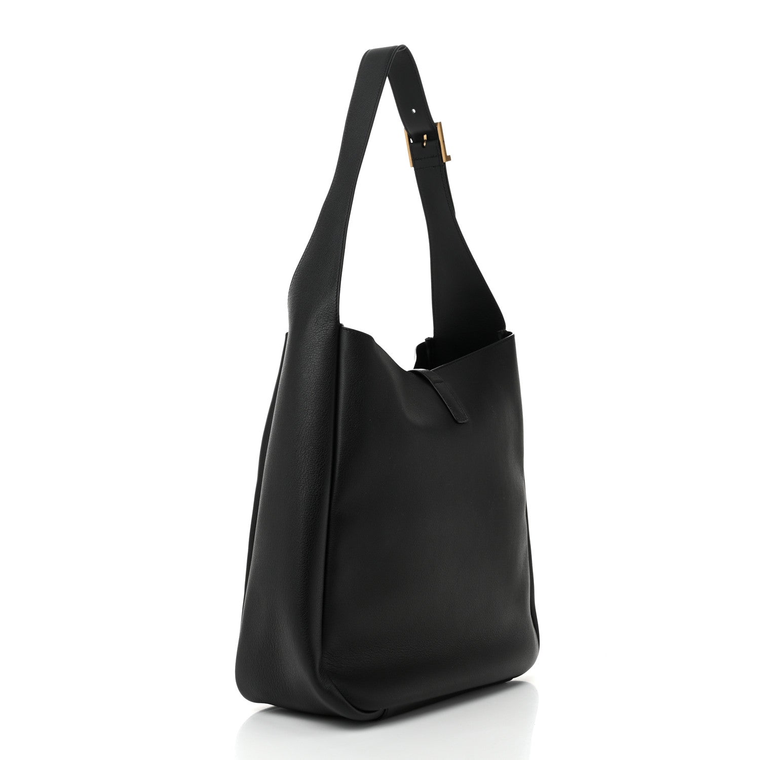 Saint Laurent Smooth Calfskin Large Le 5 A 7 Soft Hobo Black 4 of 12