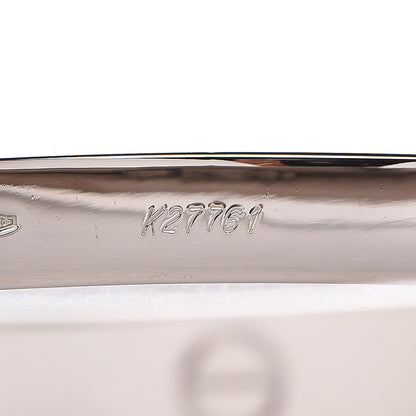 Cartier 18K White Gold LOVE Bracelet 19 6 of 7