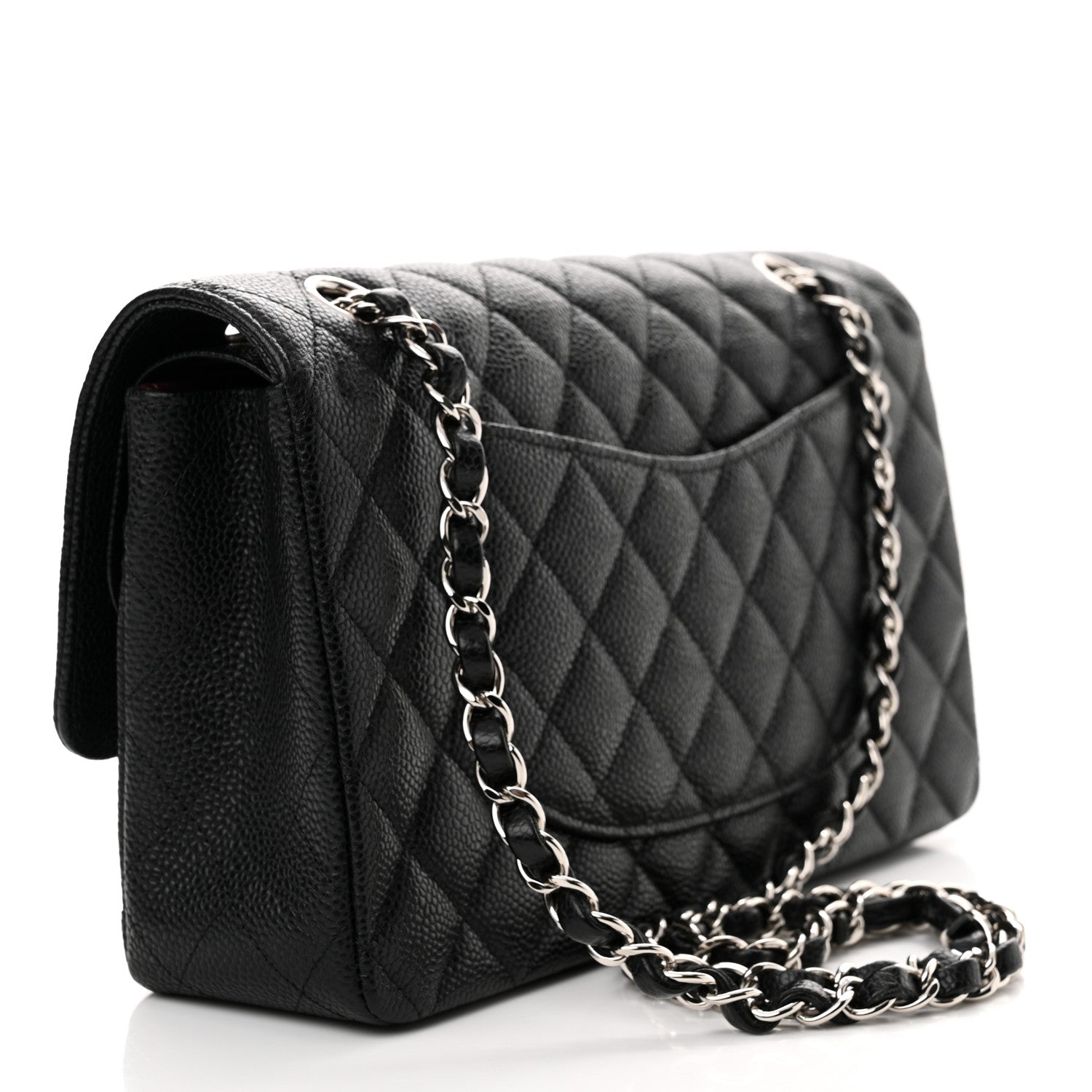 Chanel Caviar Quilted Medium Double Flap Black 3 of 13