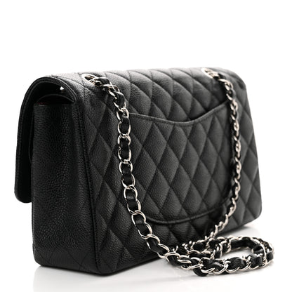 Chanel Caviar Quilted Medium Double Flap Black 3 of 13