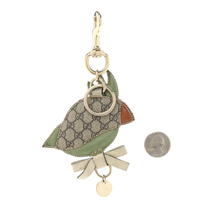 Gucci GG Supreme Monogram Parrot Bag Charm 2 of 4