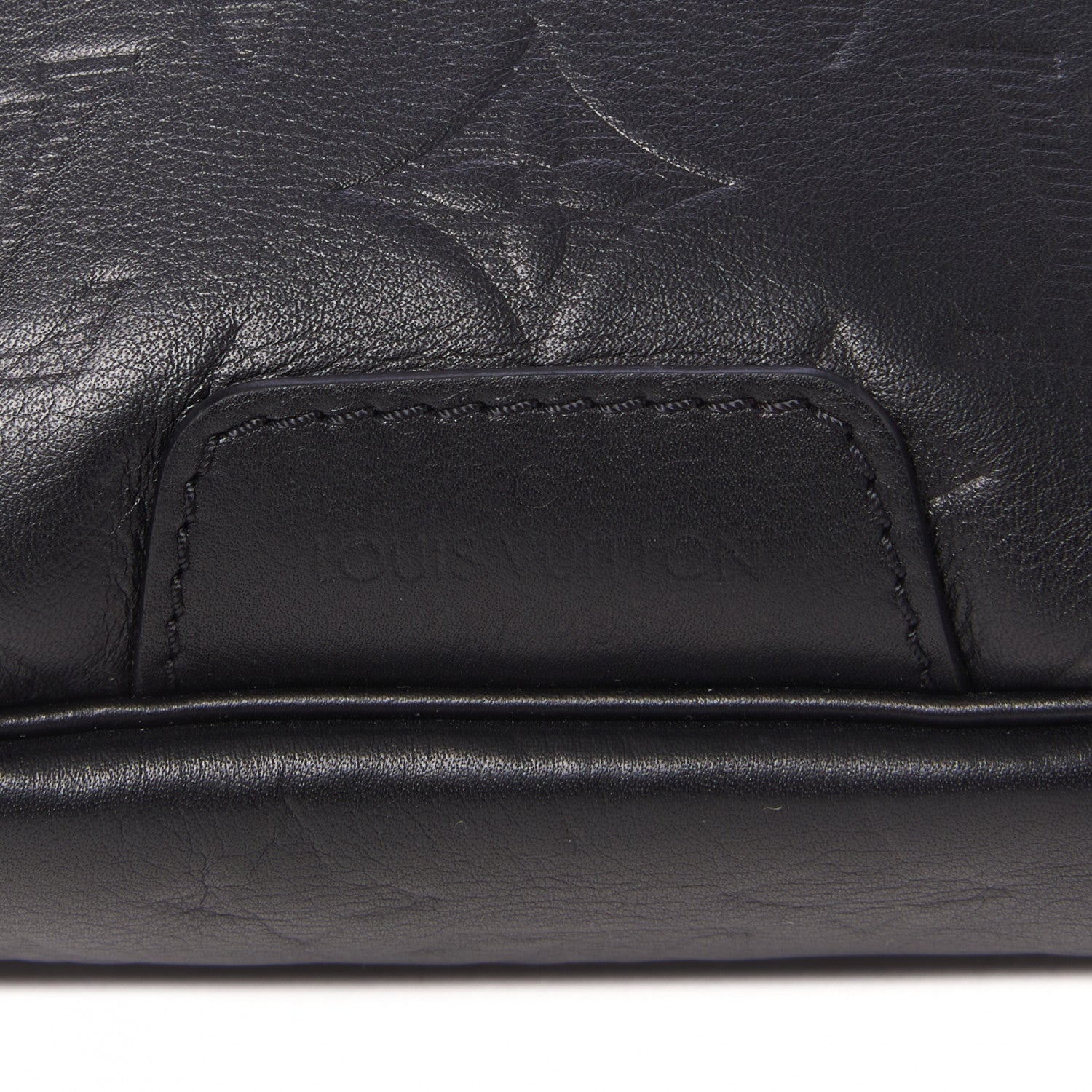 Louis Vuitton Calfskin Monogram Shadow Discovery Bumbag Black 9 of 10