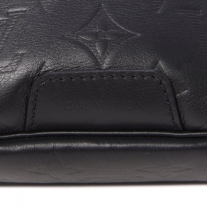 Louis Vuitton Calfskin Monogram Shadow Discovery Bumbag Black 9 of 10