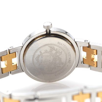 Hermes Stainless Steel 24mm Clipper Quartz Watch Gold 5 of 6