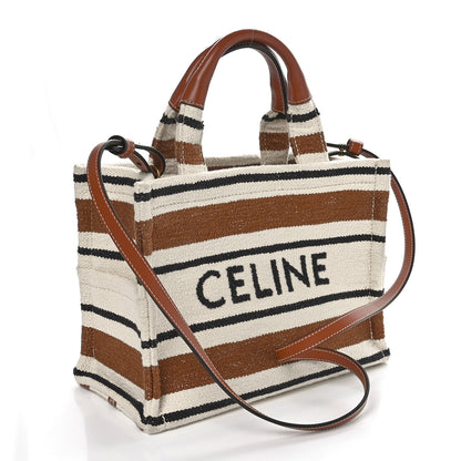 Celine Jacquard Striped Small Cabas Thais Multicolor 3 of 9