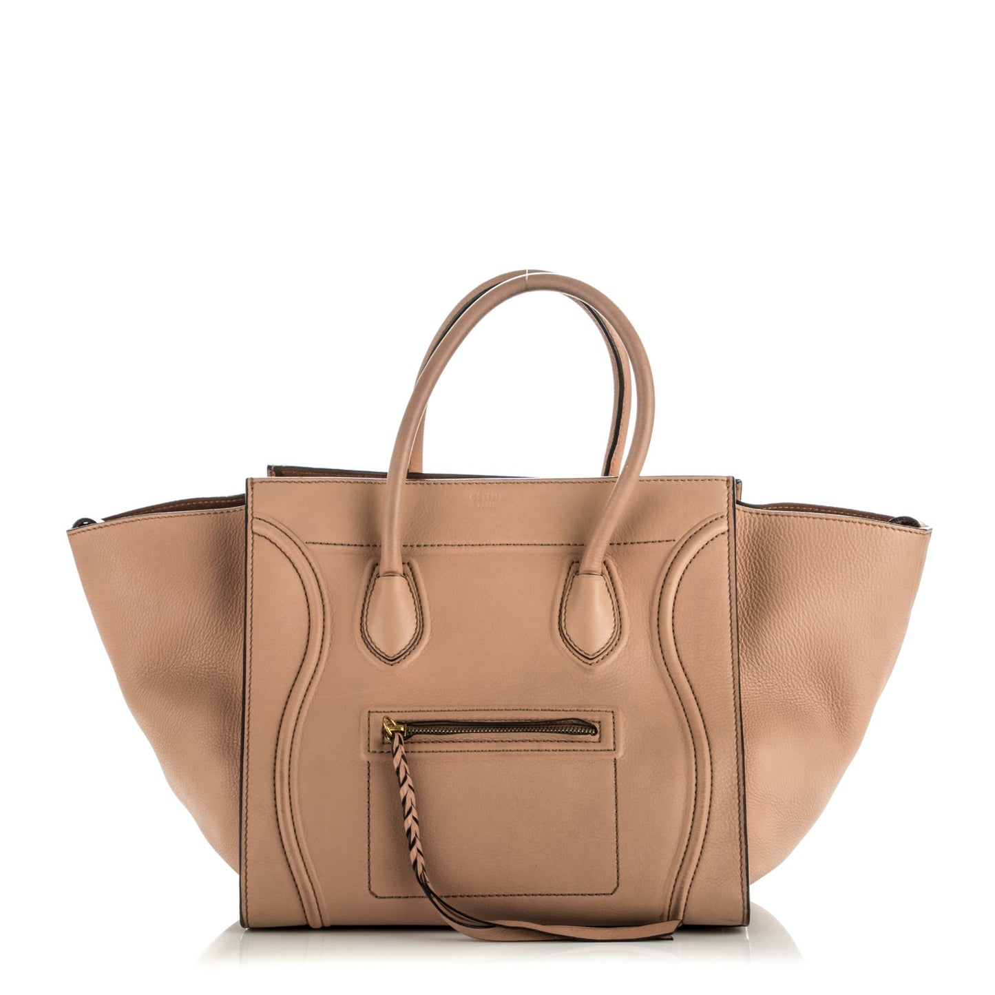Supple Calfskin Medium Phantom Luggage Flesh