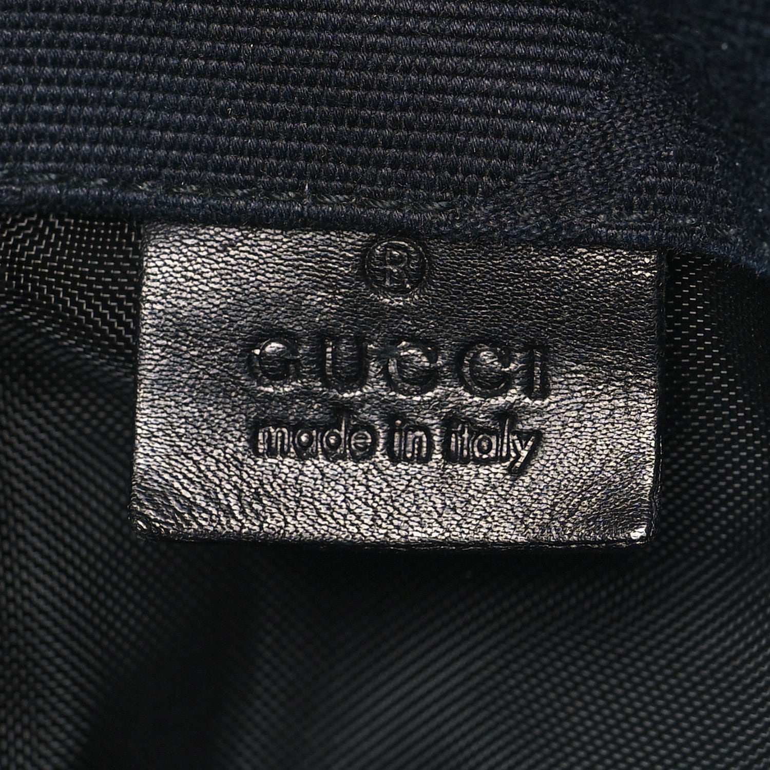Gucci Nylon G Drawstring Sling Backpack Navy Blue 6 of 12