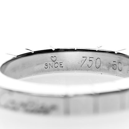 Cartier 18K White Gold Lanieres Ring 50 5.25 4 of 5