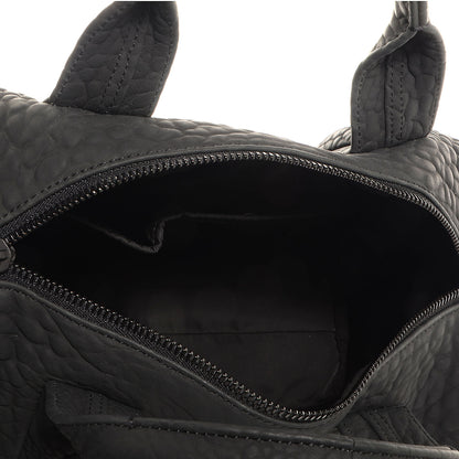 Alexander Wang Pebbled Lambskin Rocco Duffel Matte Black w Iridescent Hardware 5 of 7