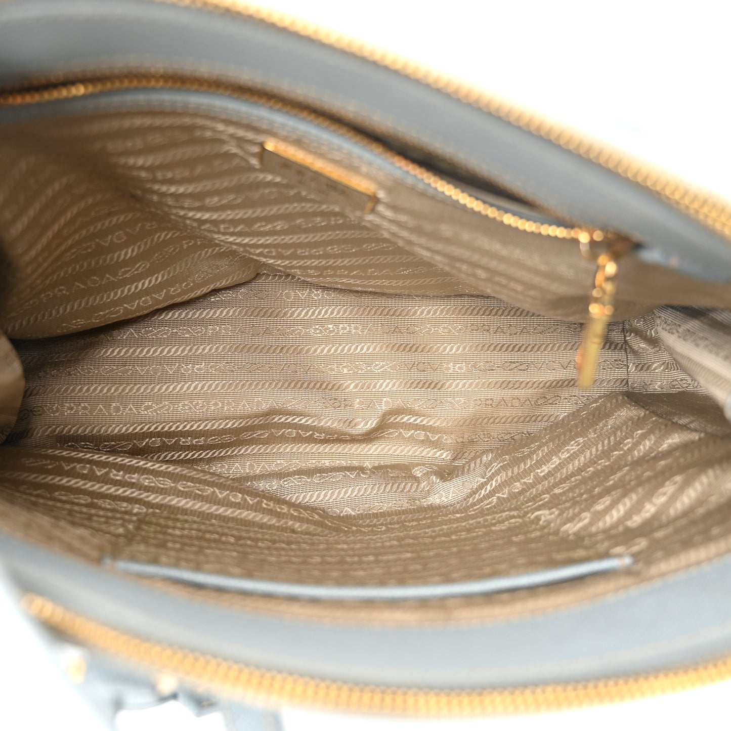 Saffiano Small Galleria Double Zip Tote Lago