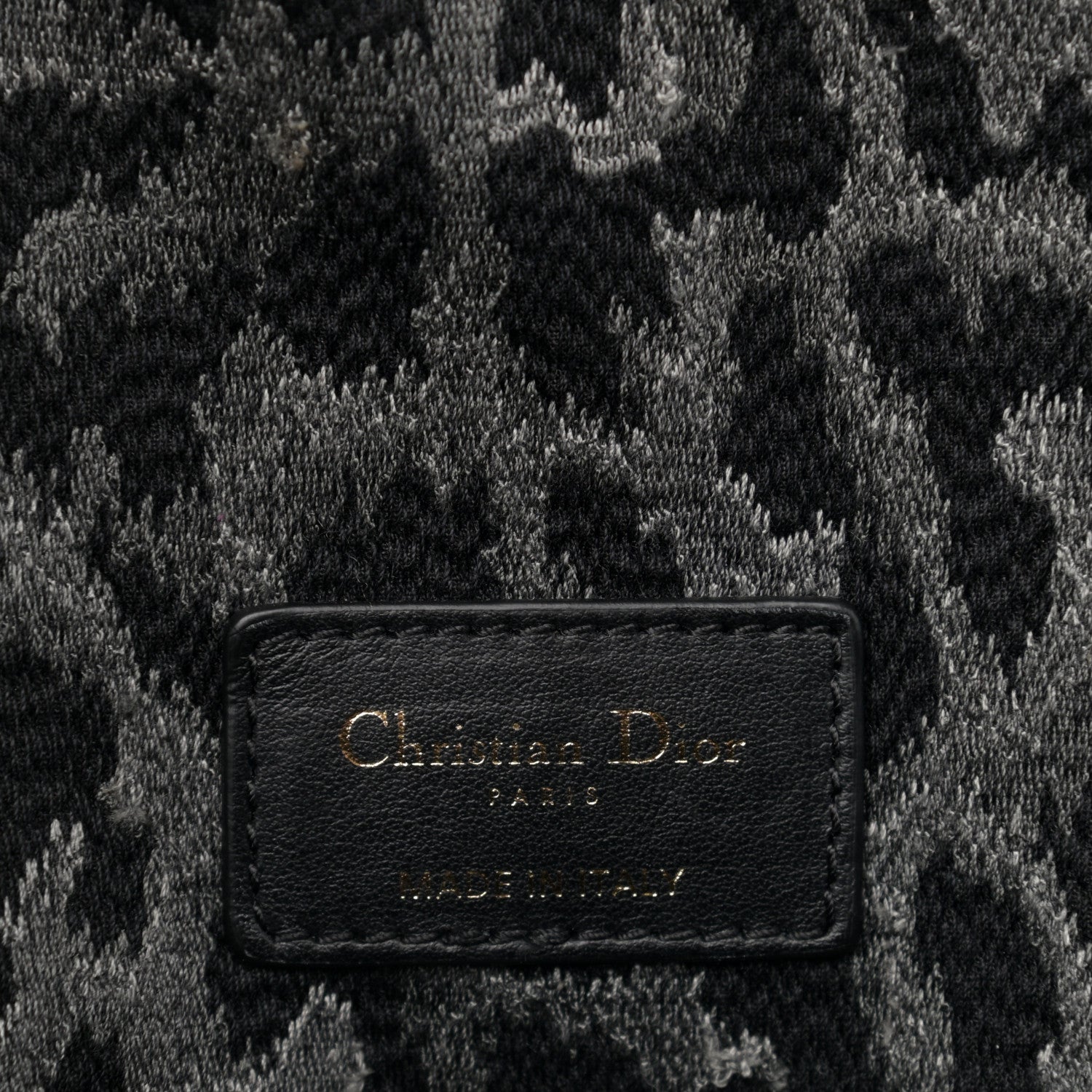 Christian Dior Velvet Mizza Embroidered Medium Caro Bag Gray 8 of 10