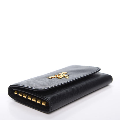 Prada Saffiano Metal 6 Key Holder Black 3 of 8