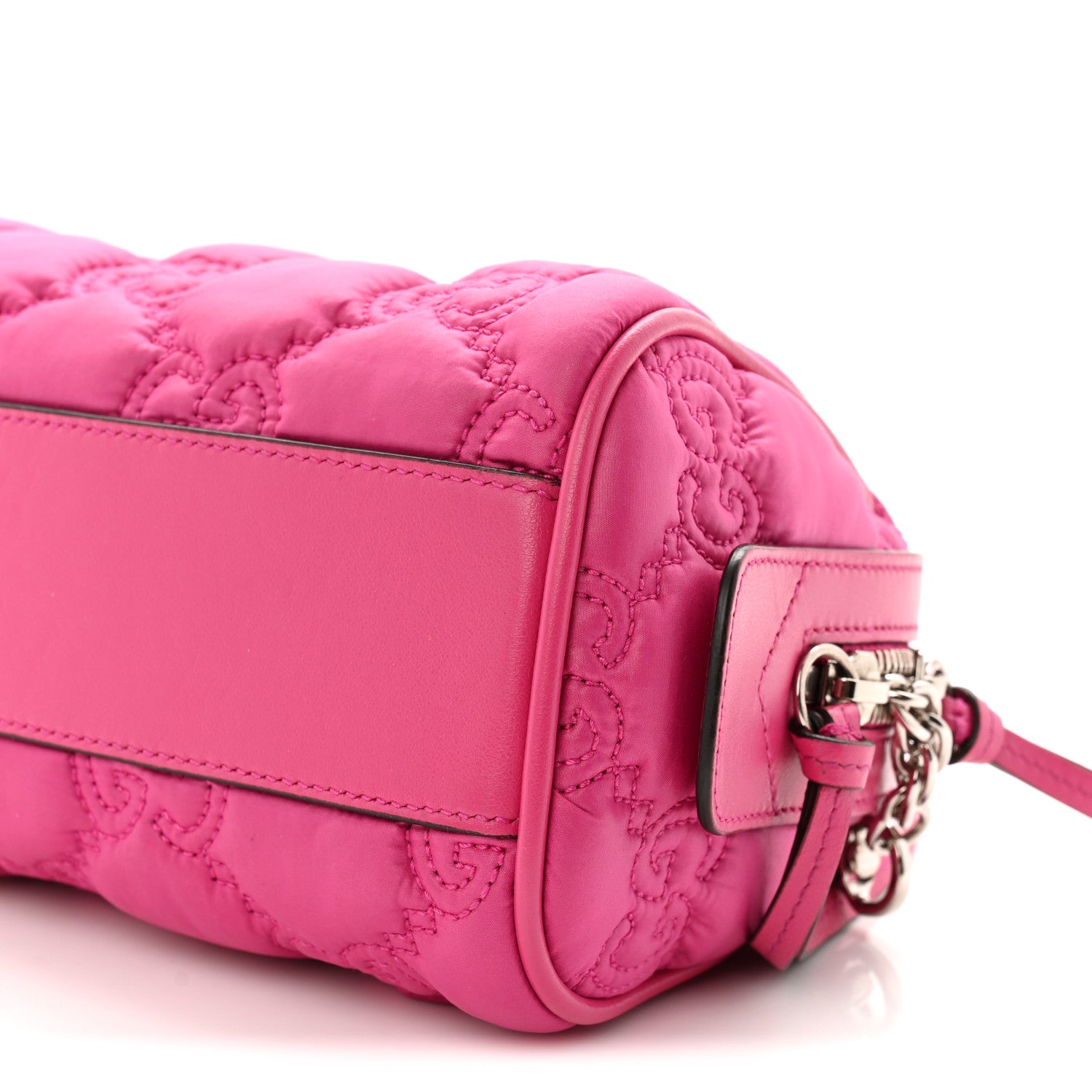 Gucci Nylon Calfskin Enamel GG Matelasse Mini Bowler Bag Lovely 10 of 10