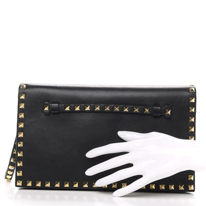 Valentino Garavani Nappa Rockstud Wristlet Clutch Black 2 of 11