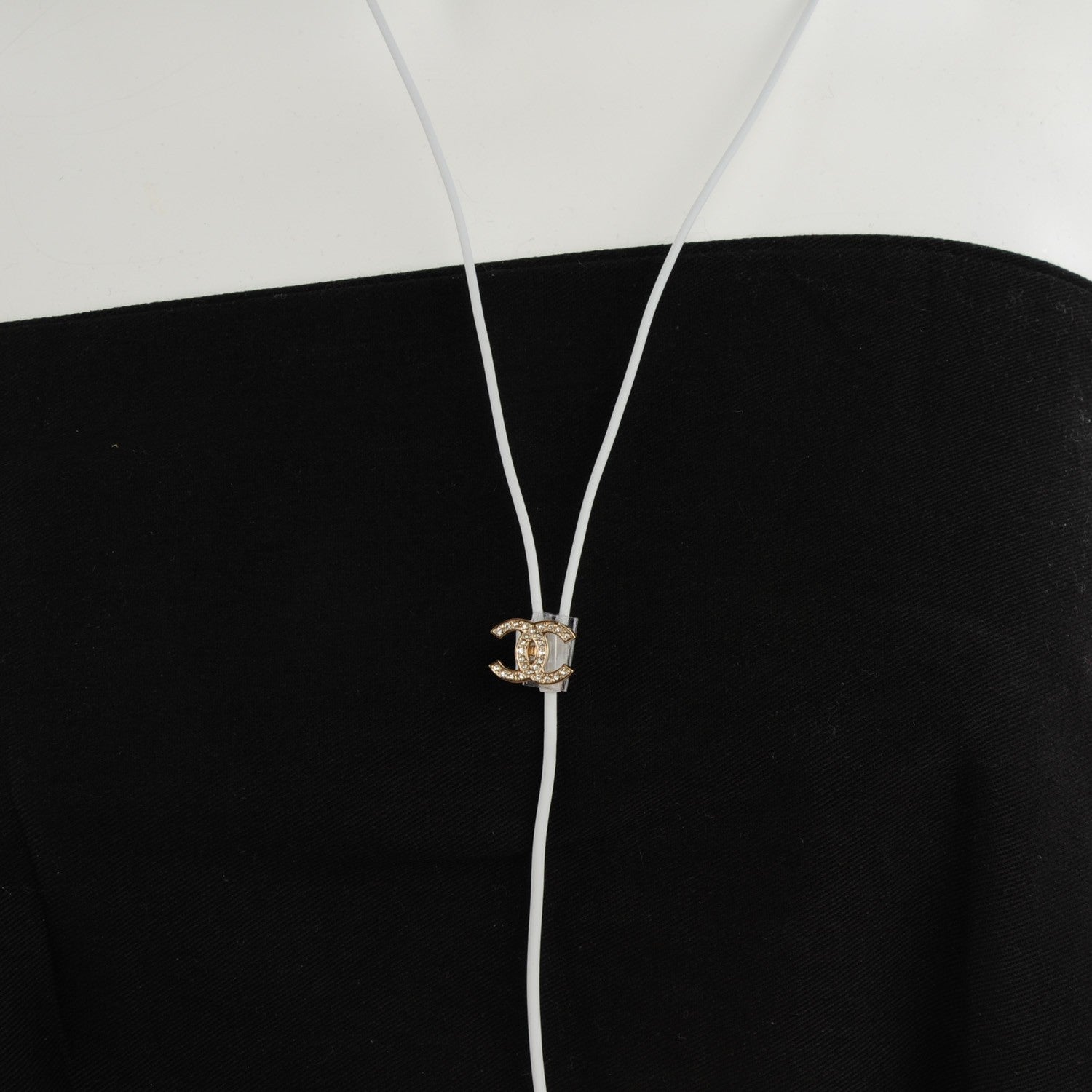 Chanel Swarovski Crystal CC Star Earphone Charms Gold 5 of 8