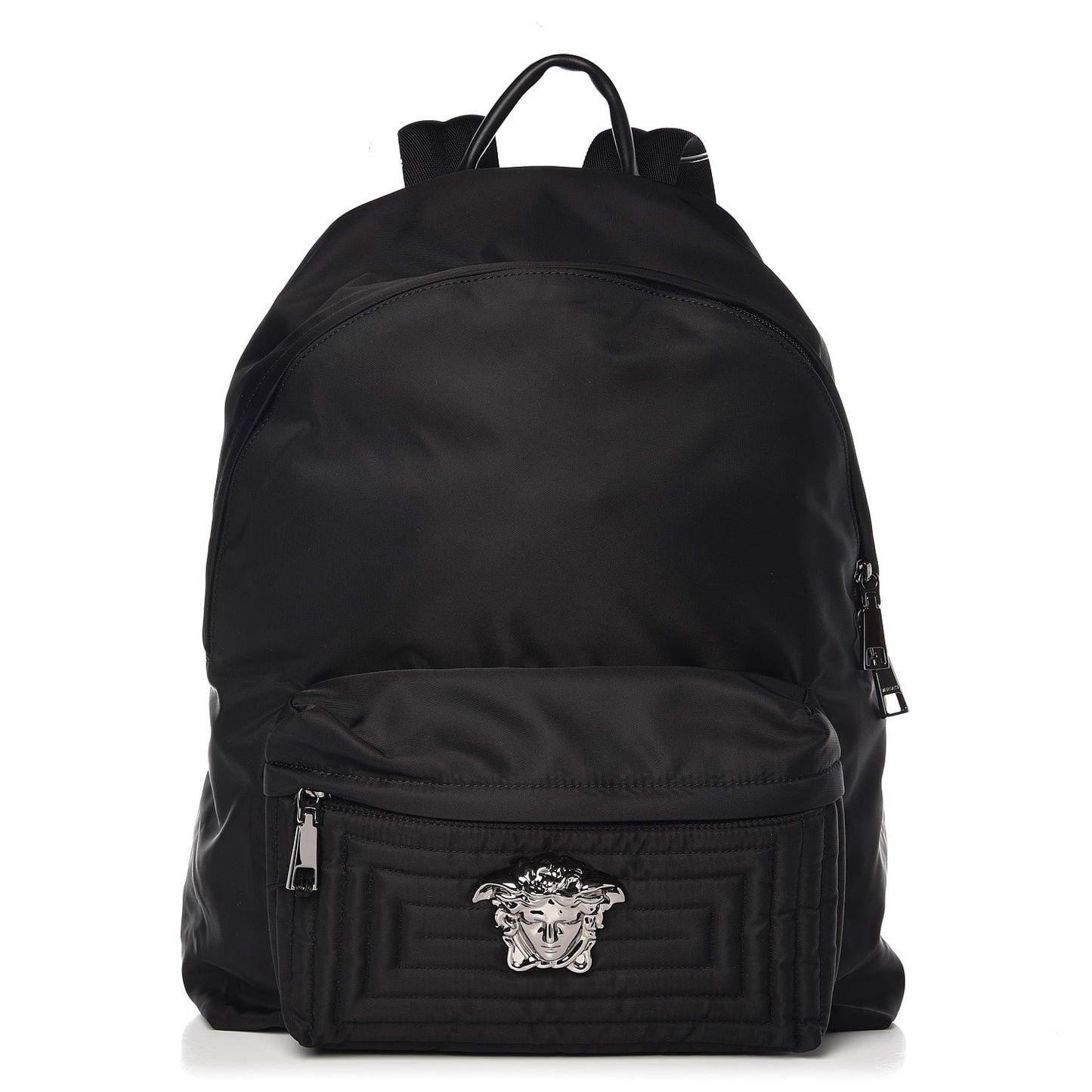 Nylon Palazzo Medusa Backpack Black