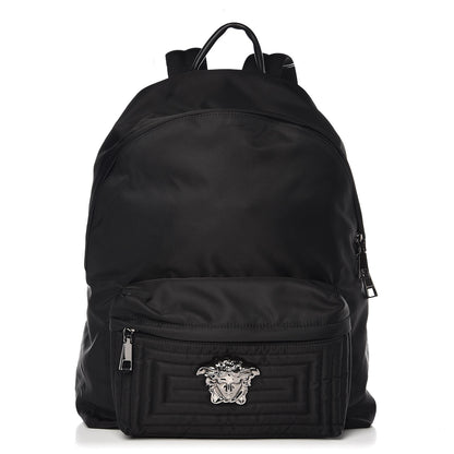 Versace Nylon Palazzo Medusa Backpack Black 1 of 7